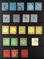 1938-53 LARGE KEY TYPES USED COLLECTION With 2s Perf 14 (3, Shades) And Perf 13 (both Listed Shades); 2s6d Perf 14, Perf - Bermuda