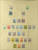 1885 - 1921 COLLECTION Of Chiefly Mint Stamps, Turkish 1885 40pa On 2?d, 80pa On 5d, 1905-08 2pi On 5d, 1909 Set, 1921 R - Britisch-Levant