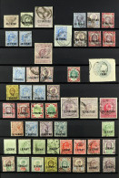 1885 - 1921 USED COLLECTION On Protective Pages, Note 1885 Set, 1887 Set, 1902-05 Set To 12pi On 2s6d, 1905-08 Set, 1911 - Levant Britannique