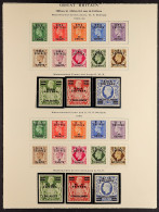 1942 - 1950 MINT / NEVER HINGED MINT Collection Of Approx 140 Stamps On Album Pages With M.E.F. Near- Complete, Eritrea  - Italian Eastern Africa