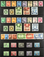 ERITREA 1948 - 1950 Complete Collection Of 43 Very Fine Used Stamps (SG E1-E32 & ED1-ED10). - Italiaans Oost-Afrika