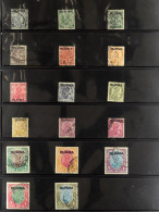1937 - 1947 USED COLLECTION On Protective Pages, Note 1937 Set To 15r, 1938-40 Set, 1945 Set, 1946 Set, 1947 Set, Some O - Birmania (...-1947)