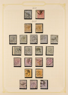 1866 - 1900 COLLECTION Of Used Stamps, Comprehensive Incl Sets, Higher Values, Officials (180+ Stamps, 2 Covers) - Ceilán (...-1947)
