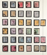 1866 - 1900 USED COLLECTION Of Around 150 Stamps On Pages, Comprehensive Incl Sets, Better Stamps. - Ceylan (...-1947)