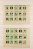 SCADTA 1923 Duplicated Never Hinged Mint Range?of  700+ Stamps Overprinted 'EU', Note 10c Light Green (Scott CLEU51) X75 - Colombia