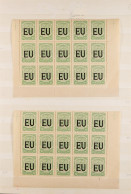 SCADTA 1923 Duplicated Never Hinged Mint Range?of  700+ Stamps Overprinted 'EU', Note 10c Light Green (Scott CLEU51) X75 - Kolumbien