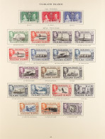 1937 - 1952 COLLECTION Of 90+ Mint Stamps On Pages From The SG KGVI  'Crown' Album, Basically Complete For The Period (S - Falklandeilanden