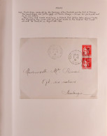 Delcampe - 1940 DUNKERQUE. Two Covers And Mint Pair With The 'Besetztes / Gebiet / Nordfrankreich' Handstamped Overprint, Includes  - Andere & Zonder Classificatie