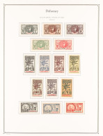 DAHOMEY 1906 - 1944 NEAR - COMPLETE COLLECTION Of Around 180 Mint / Much Never Hinged Mint Stamps On Palo Album Pages, A - Otros & Sin Clasificación