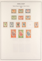 SOMALI COAST 1902 - 1946 Mint Collection Of 220+ Stamps On Album Pages, Many High Values & Complete Sets. - Autres & Non Classés
