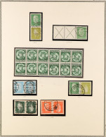 1932 - 1941 SE-TENANT AND TETE-BECHE Collection Of Over 85 Used Multiples, Each With Michel Catalogue Numbers, 1932 Eber - Autres & Non Classés