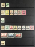 Delcampe - GERMAN P.O.s IN MOROCCO 1899-1906 Collection Of 21 Mint Stamps On Protective Page, Michel ??680+. - Otros & Sin Clasificación