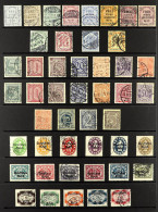 OFFICIALS 1903 - 1944 Collection Of 160+ Used Stamps On Protective Pages, Note 1903 Set, 1920 Both Sets, 1920 Opts On Wu - Other & Unclassified