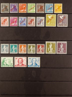 BERLIN - 1949 Red Overprints Set, UPU Set Goethe Sets (Michel 21/34, 35/41, 61/63) Mint Lightly Hinged. Cat. ??860 (24 S - Sonstige & Ohne Zuordnung