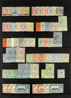 1889 - 1933 COLLECTION Of 68 Mint Stamps On A Protective Page, Note 1889 To 50c On 6d & 75c On 1s, 1898 2?d To 1s, 1903  - Gibraltar
