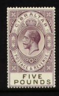 1925-32 ?5 Violet And Black, SG 108, Never Hinged Mint, BPA Certificate. Cat ?1600. - Gibraltar
