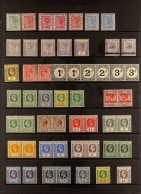 1884 - 1948 COLLECTION Of 80+ Mint / Some Never Hinged Mint Stamps On Protective Pages Incl. Values To 15s, Stc ?850+. - Goudkust (...-1957)