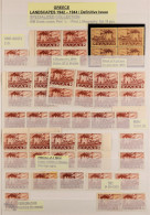 1942-1946 SPECIALIST'S COLLECTION/ACCUMULATION Mint (mostly Never Hinged) And Used Stamps In Three Stockbooks With Shade - Other & Unclassified