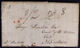 1785 (7 Apr) Lengthy Entire Letter To Great Britain, Endorsed 'per Packet', Bearing Rate Marks And 'GRENADA' Crown Circu - Grenada (...-1974)