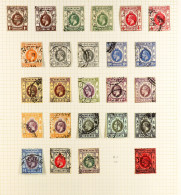 1912 - 1952 COLLECTION Of 92 Used Stamps On Pages, Note 1912-21 Set (no $5) With Both 25c And Extra Shades, 1921-37 Set, - Other & Unclassified