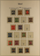 1918 - 1939 MINT / NEVER HINGED MINT COLLECTION. On Hingeless Iceland Album Pages, Many Sets And High Values, Officials  - Autres & Non Classés