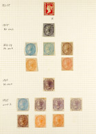 1854 - 1900 MINT COLLECTION Of 72 Stamps On Pages, Note 1854-55 1a Die II, 1855 4a, 1856-64 ?a (2), 1a & 2a (2), 1860 8p - Andere & Zonder Classificatie