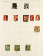 1854 - 1952 USED COLLECTION Of 400+ Stamps On Pages, Note 1854-55 ?a (2), 1a (5), 2a (3) & 4a, 1855 4a & 8a, 1856-64 Set - Andere & Zonder Classificatie