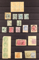 INDIA USED IN BANDAR ABBAS (PERSIA) Collection Of 27 Indian Stamps With Bandar Abbas Postmarks, Includes 1865 2a Orange  - Andere & Zonder Classificatie