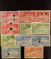 GWALIOR - REVENUE STAMPS 1920 - 1943 Collection Incl. Court Fee (44 Examples) Petition 1943 2a Range In Various Colours, - Otros & Sin Clasificación