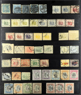 JAIPUR 1904 - 1948 Collection Of Around 90 Used Stamps On Protective Pages Incl. 1904 ?a Grey-blue First State SG 2, 190 - Other & Unclassified