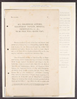 1859 POSTMASTERS NOTICE  FOR REGISTERED LETTERS Printed Circular From The General Post Office Dublin, Instructing That A - Autres & Non Classés