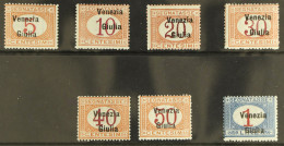 VENEZIA GIULIA Postage Due 1918 Complete Set, Sassone S4, Never Hinged Mint. Cat. ??2500 (7 Stamps) - Ohne Zuordnung