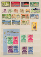 1964 - 1987 MINT / MOSTLY NEVER HINGED MINT COLLECTION Of Mostly Complete Sets And Miniature Sheets, In Stock Book. S.t. - Malawi (1964-...)