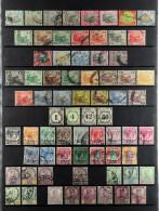 1881-1986 USED COLLECTION Of Around 900 Stamps On Protective Pages, Many Higher Values. - Other & Unclassified