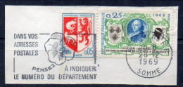 Flamme Illustrée : (80) AMIENS R.P. – 28/12/1969 (Flamme Sur Fragment) - Maschinenstempel (Werbestempel)