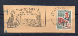 Flamme Illustrée : (80) MONTDIDIER – 10/10/1967 (Flamme Sur Fragment) - Mechanical Postmarks (Advertisement)