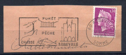 Flamme Illustrée : (80) ABBEVILLE – 19/02/1968 (Flamme Sur Fragment) - Oblitérations Mécaniques (flammes)