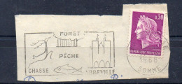 Flamme Illustrée : (80) ABBEVILLE – 17/??/1968 (Flamme Sur Fragment) - Maschinenstempel (Werbestempel)