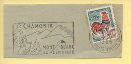 Flamme Illustrée : (74) CHAMONIX MONT-BLANC – 6/06/1966 (Flamme Sur Fragment) - Oblitérations Mécaniques (flammes)