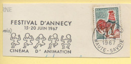 Flamme Illustrée : (74) ANNECY R.P. – 17/04/1967 (Flamme Sur Fragment) - Mechanical Postmarks (Advertisement)