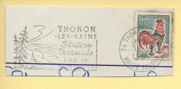 Flamme Illustrée : (74) THONON-LES-BAINS – 13/10/1967 (Flamme Sur Fragment) - Mechanical Postmarks (Advertisement)