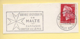 Flamme Illustrée : (68) COLMAR – 17/03/1969 (Flamme Sur Fragment) - Maschinenstempel (Werbestempel)