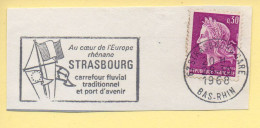 Flamme Illustrée : (67) STRASBOURG GARE – 28/10/1968 (Flamme Sur Fragment) - Oblitérations Mécaniques (flammes)