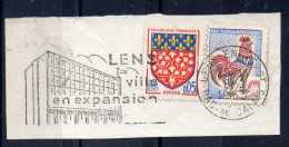 Flamme Illustrée : (62) LENS ENTREPOT – 8/02/1965 (Flamme Sur Fragment) - Maschinenstempel (Werbestempel)