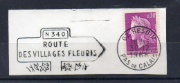 Flamme Illustrée : (62) HESDIN – 30/12/1968 (Flamme Sur Fragment) - Maschinenstempel (Werbestempel)