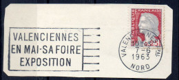 Flamme Illustrée : (59) VALENCIENNES Ppal. – 7/06/1963 (Flamme Sur Fragment) - Mechanische Stempels (reclame)