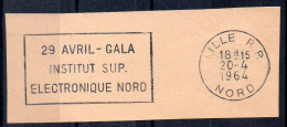 Flamme Illustrée : (59) LILLE R.P.  – 20/04/1964 (Flamme Sur Fragment) - Oblitérations Mécaniques (flammes)