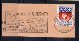 Flamme Illustrée : (59) LE QUESNOY – 8/09/1966 (Flamme Sur Fragment) - Oblitérations Mécaniques (flammes)