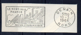 Flamme Illustrée : (59) DENAIN – 10/03/1966 (Flamme Sur Fragment) - Oblitérations Mécaniques (flammes)