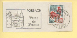 Flamme Illustrée : (57) FORBACH – 27/11/1967 (Flamme Sur Fragment) - Mechanical Postmarks (Advertisement)